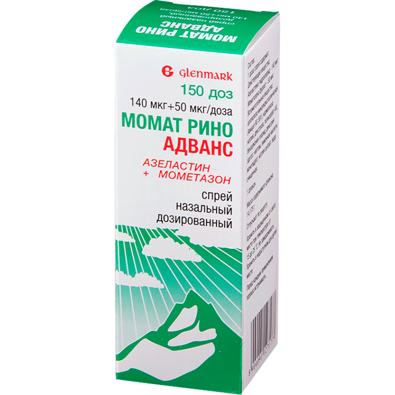 Momat Rhino Advance spray 140mcg + 50mcg/dose 150doses