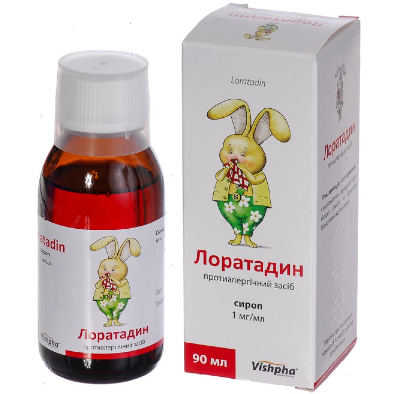 Loratadine syrup 5 mg / 100 ml