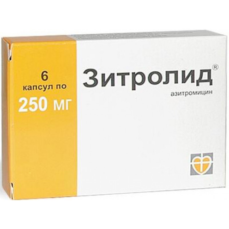 Zitrolid caps 250mg #6