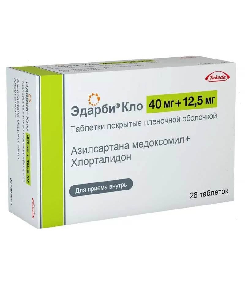 Edarbi KLO tabs 40mg + 12.5mg #28