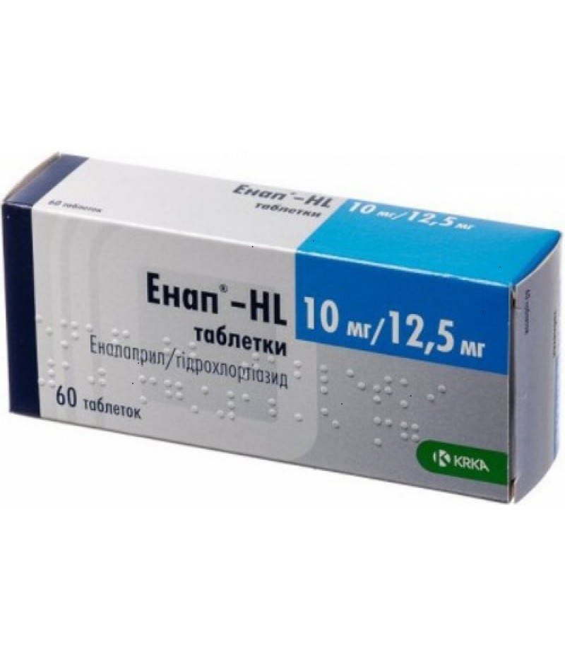 Enap-HL tabs 10mg + 12.5mg #60