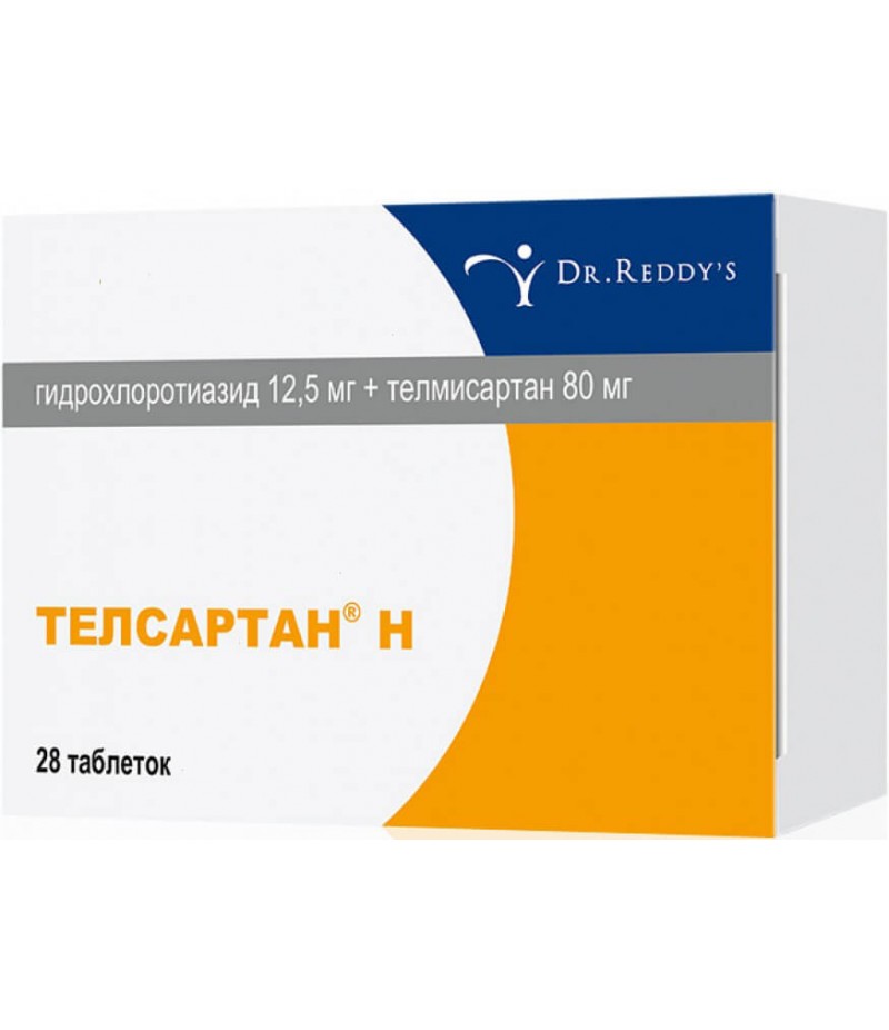 Telsartan H tabs 12.5mg + 80mg #28
