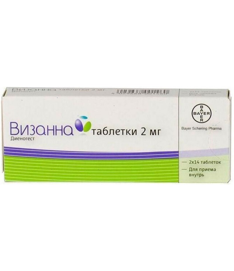 Visanne tabs 2mg #28