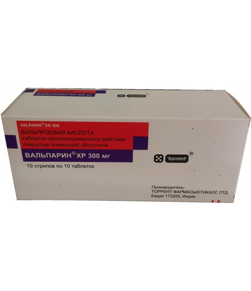 Valparin XP tabs 300mg #100