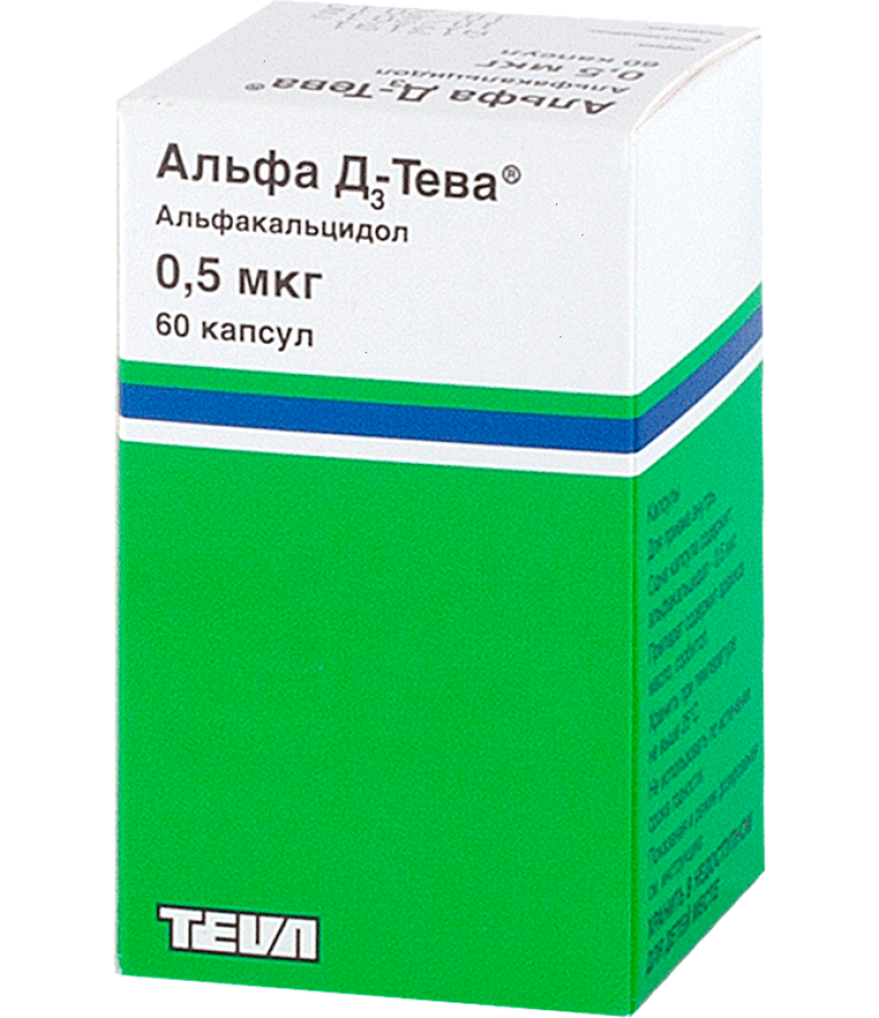Alpha D3 Teva caps 0.5mcg #60