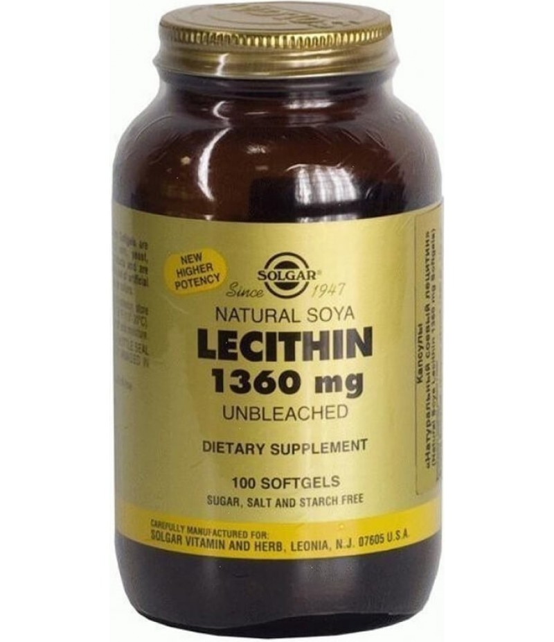 Solgar Natural soya Lecithin caps #100