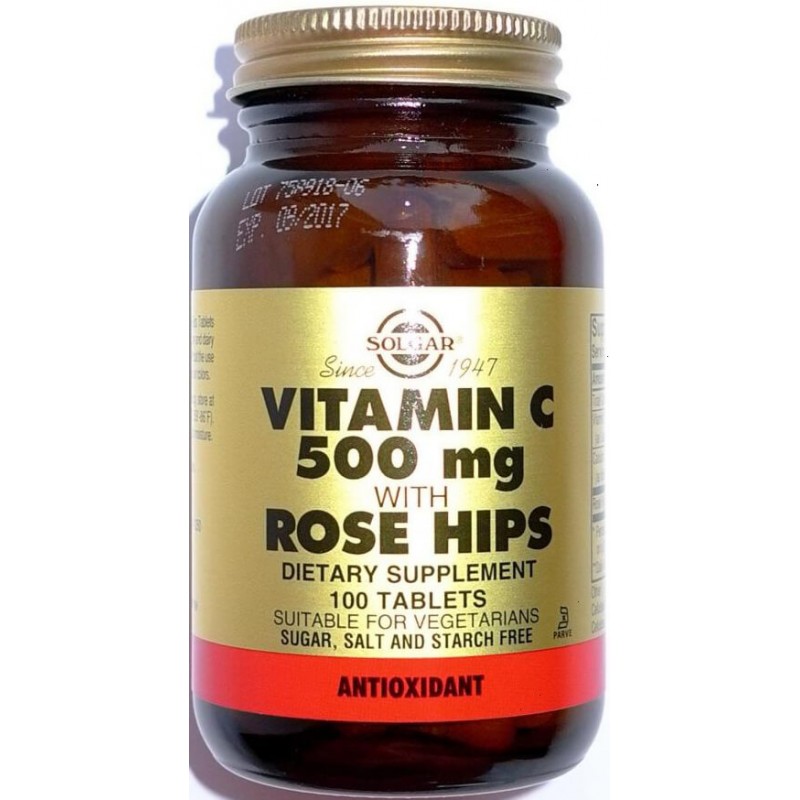 Solgar Vitamin C with Rose Hip tabs #100